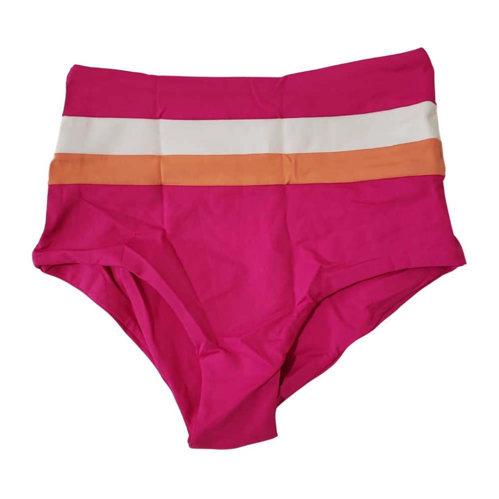 L SPACE X REVOLVE Portia Stripe Bikini Bottom XS NWT